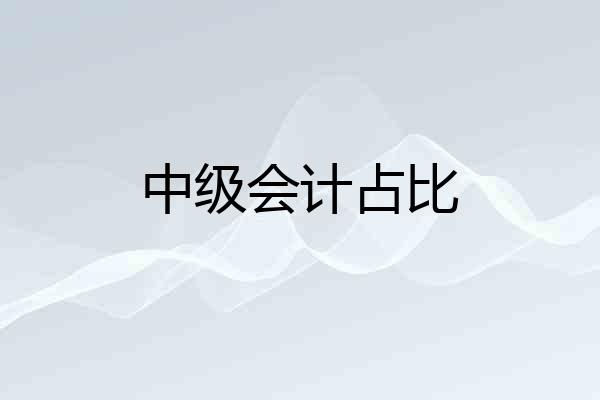 中级会计占比