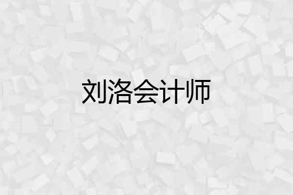 刘洛会计师