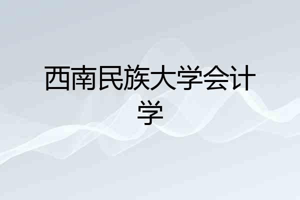 西南民族大学会计学