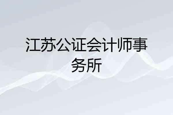 江苏公证会计师事务所