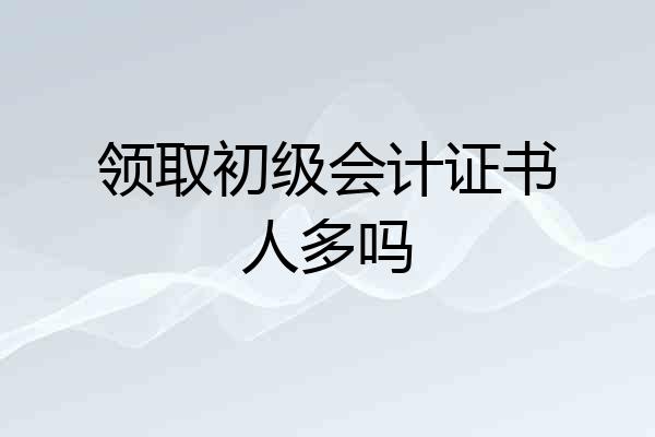 领取初级会计证书人多吗