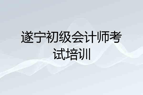遂宁初级会计师考试培训