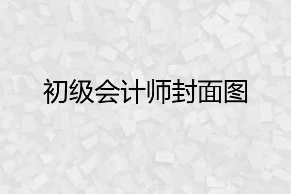 初级会计师封面图
