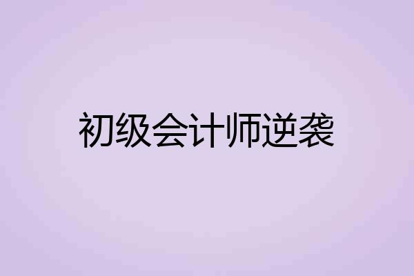 初级会计师逆袭