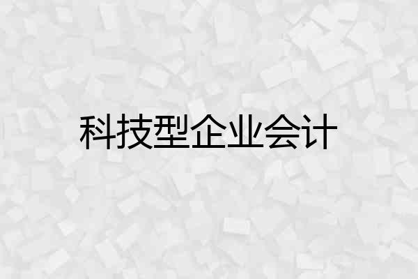 科技型企业会计