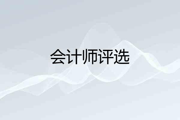 会计师评选