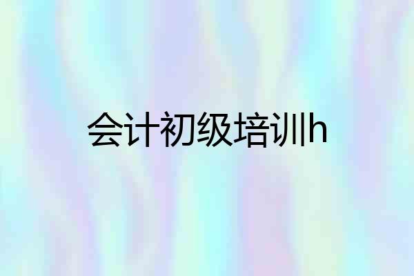 会计初级培训h