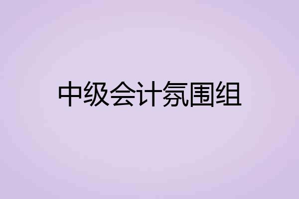 中级会计氛围组