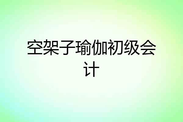 空架子瑜伽初级会计