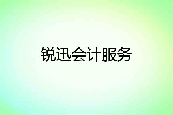 锐迅会计服务