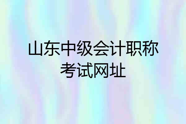 山东中级会计职称考试网址
