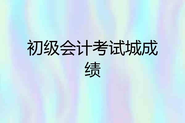初级会计考试城成绩