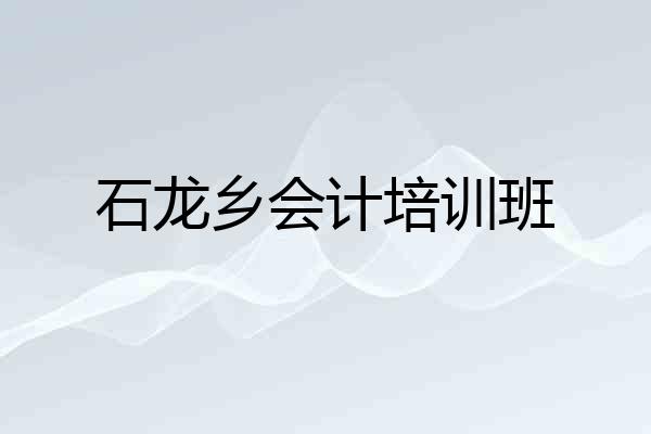 石龙乡会计培训班