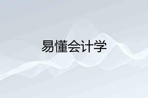 易懂会计学