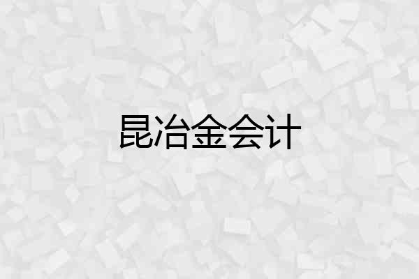昆冶金会计