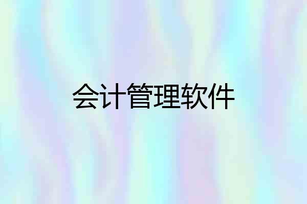 会计管理软件
