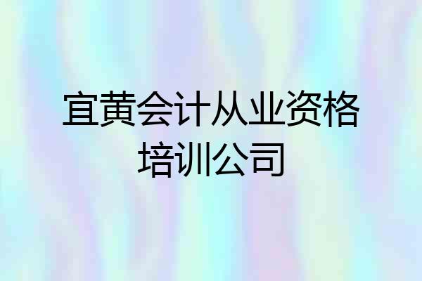 宜黄会计从业资格培训公司