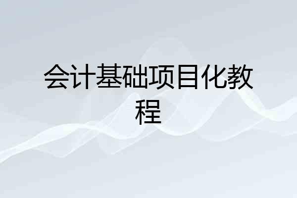 会计基础项目化教程