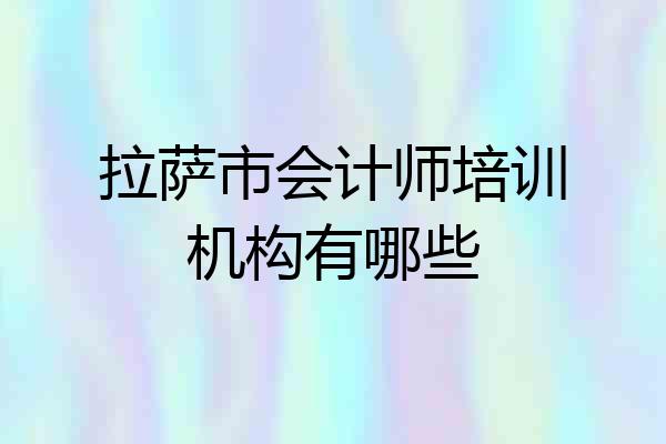 拉萨市会计师培训机构有哪些