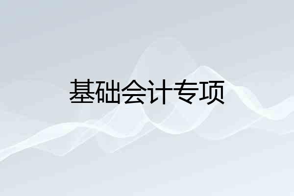 基础会计专项