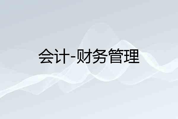 会计-财务管理