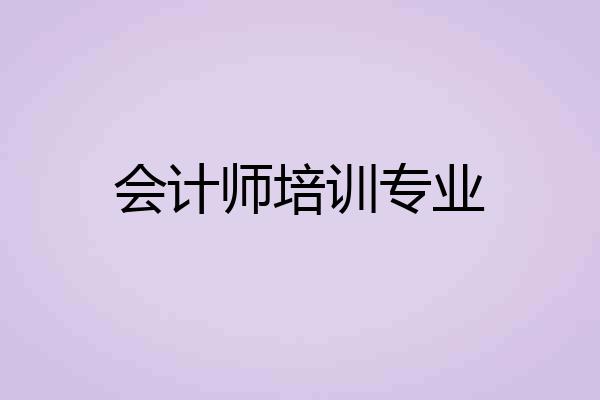 会计师培训专业