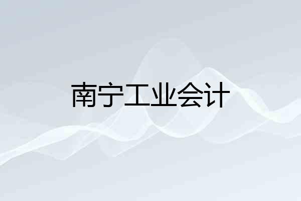 南宁工业会计
