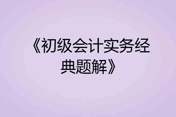 《初级会计实务经典题解》