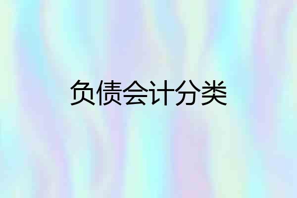 负债会计分类