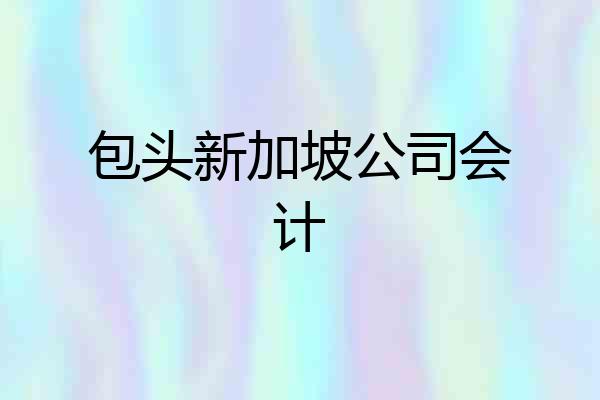 包头新加坡公司会计