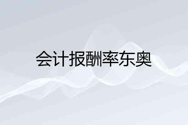 会计报酬率东奥