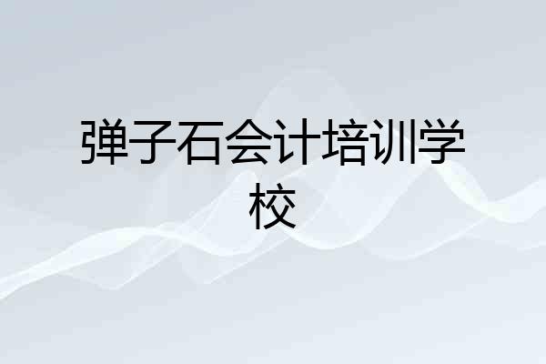 弹子石会计培训学校