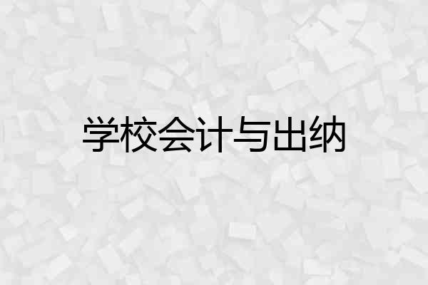 学校会计与出纳