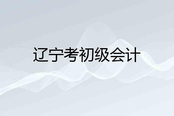 辽宁考初级会计