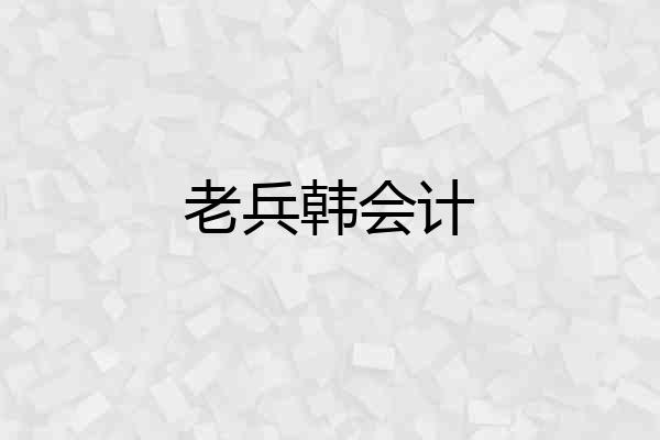 老兵韩会计