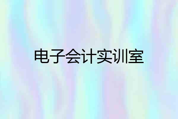 电子会计实训室