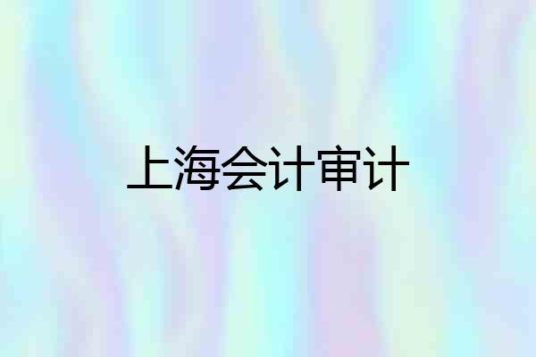 上海会计审计