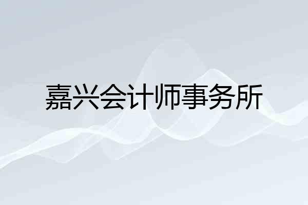 嘉兴会计师事务所