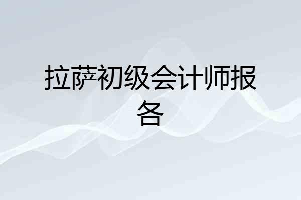 拉萨初级会计师报各