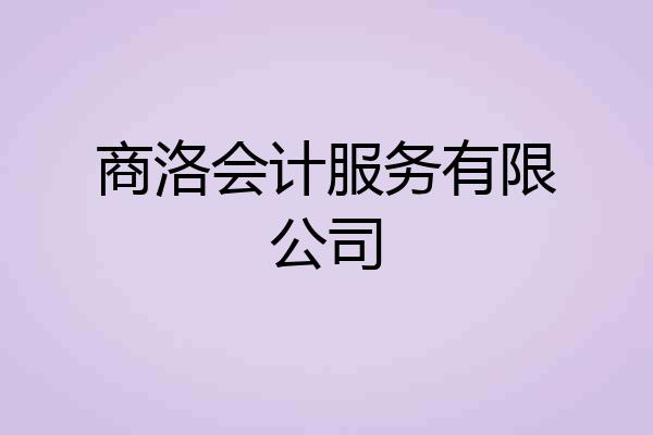商洛会计服务有限公司