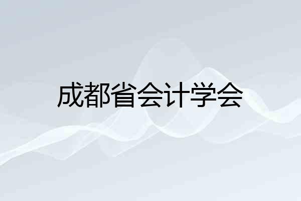 成都省会计学会