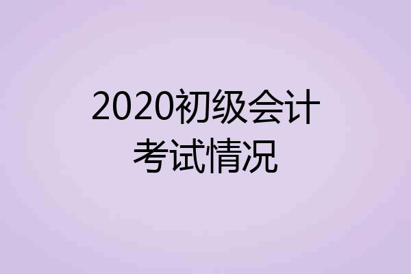 2020初级会计考试情况