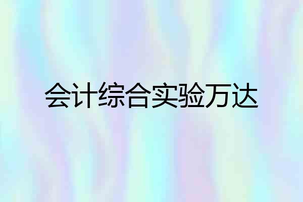 会计综合实验万达