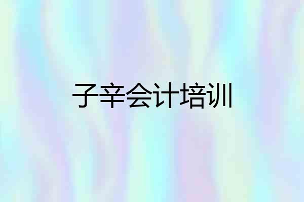子辛会计培训