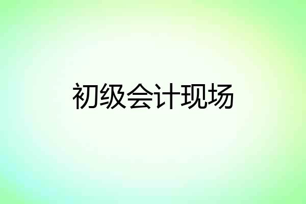 初级会计现场