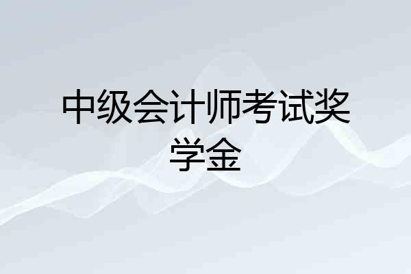中级会计师考试奖学金