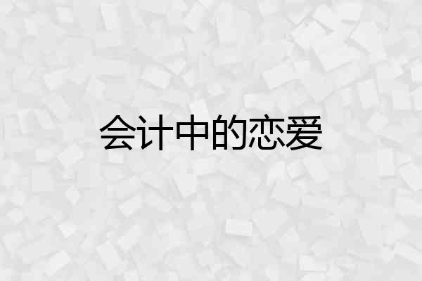 会计中的恋爱