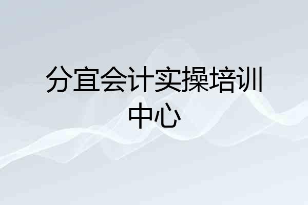 分宜会计实操培训中心