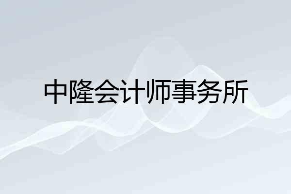 中隆会计师事务所