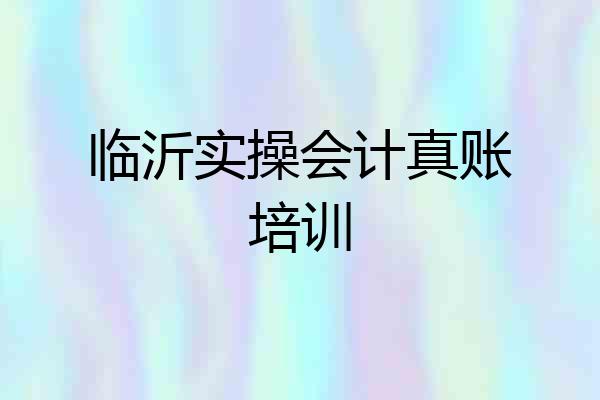 临沂实操会计真账培训